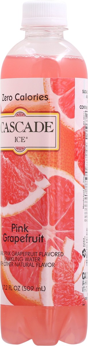 slide 3 of 9, Cascade Ice Zero Calories Pink Grapefruit Sparkling Water - 17.20 fl oz, 17.2 fl oz