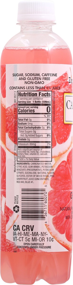 slide 8 of 9, Cascade Ice Zero Calories Pink Grapefruit Sparkling Water - 17.20 fl oz, 17.2 fl oz