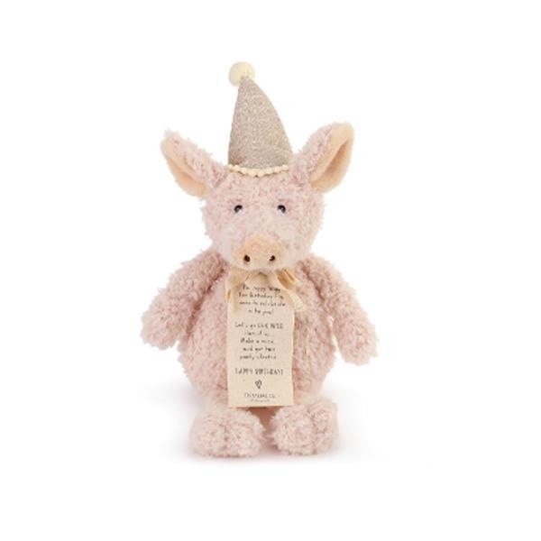 slide 1 of 1, DEMDACO Pig Piggy Wigg Bday, 12 in