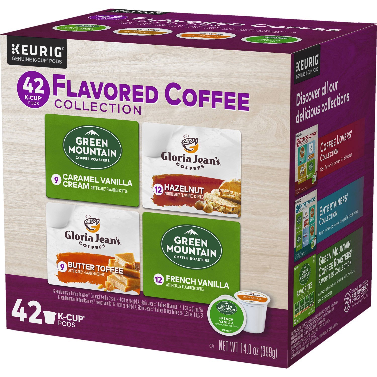 slide 8 of 24, Keurig Flavored Coffee Collection Single Serve K-Cup Pod Variety Pack, 42 Count, 42 ct