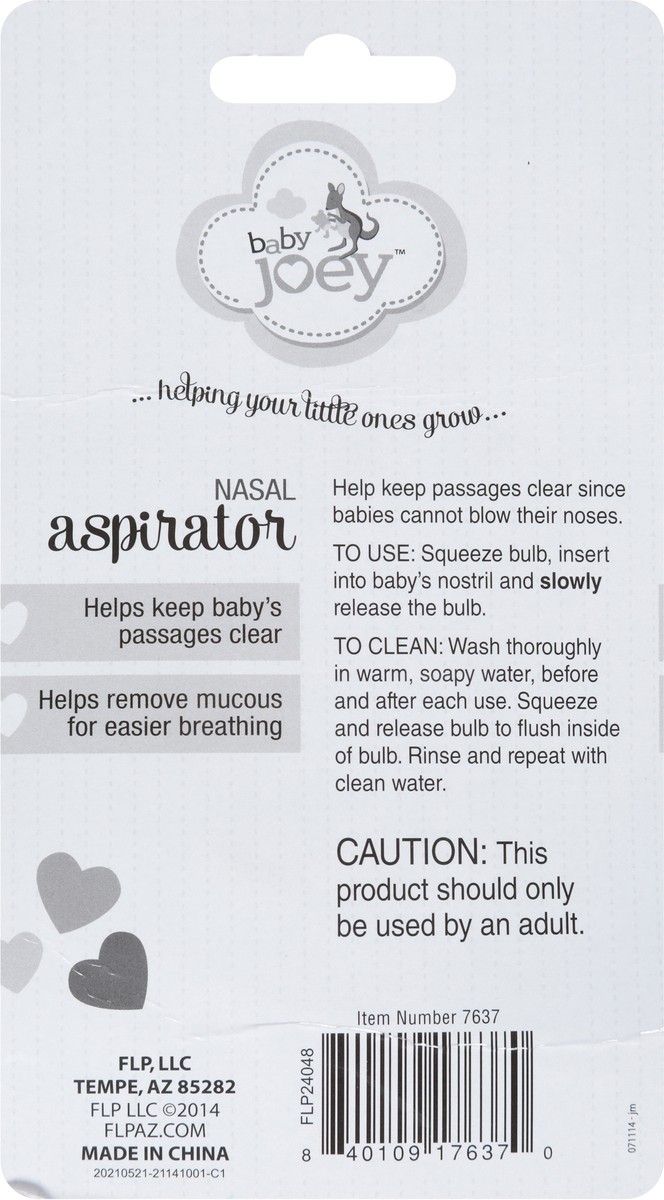 slide 8 of 13, Baby Joey Nasal Aspirator 1 ea, 1 ct