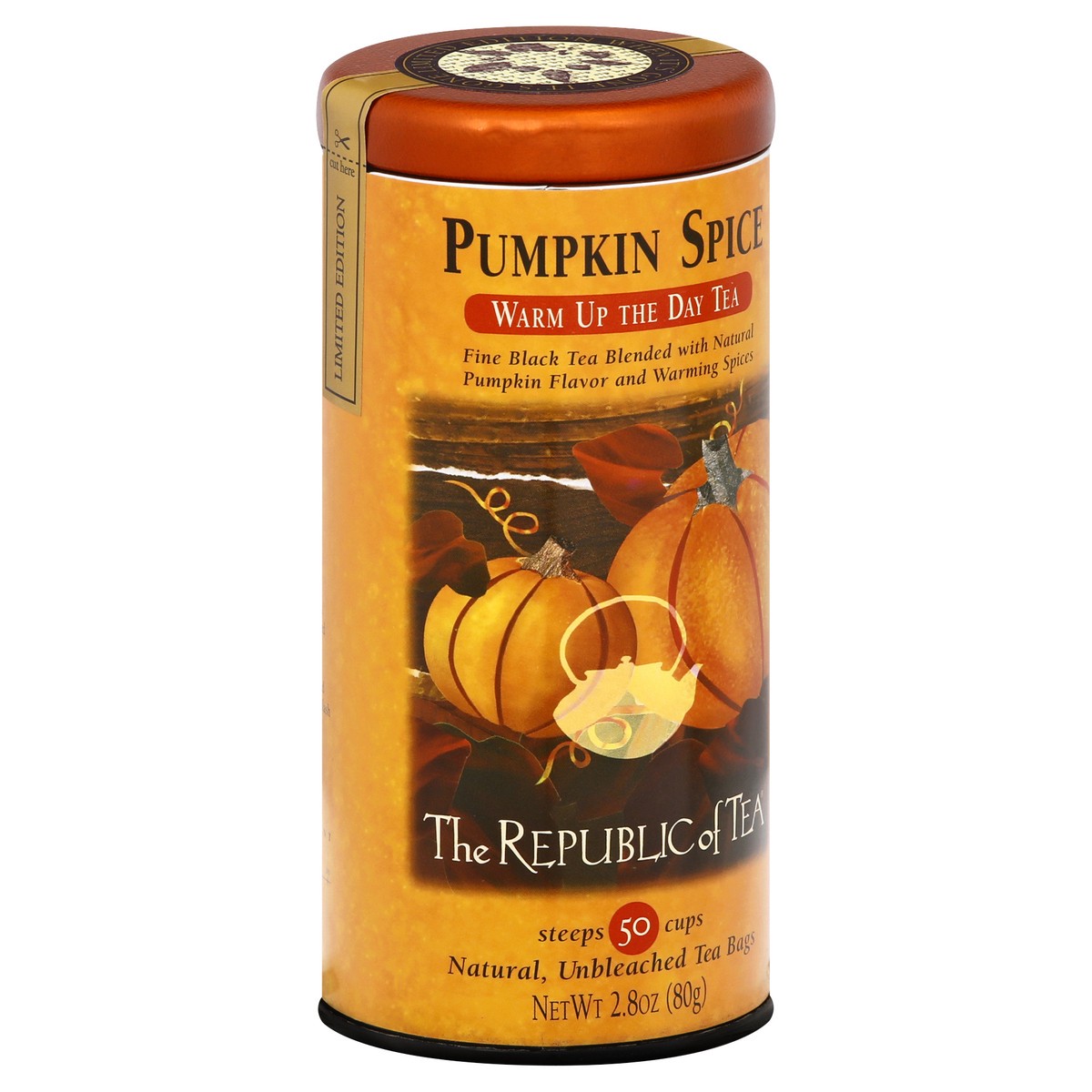 slide 2 of 9, The Republic of Tea Bags Pumpkin Spice Black Tea - 50 ct, 50 ct