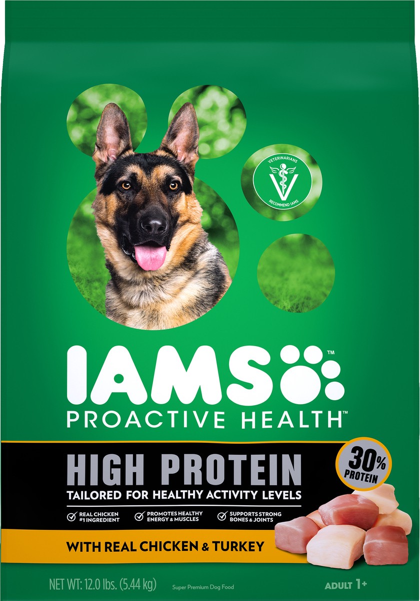 slide 5 of 10, Proactive Health Adult 1+ Super Premium With Real Chicken & Turkey Dog Food 12 lb, 12 lb