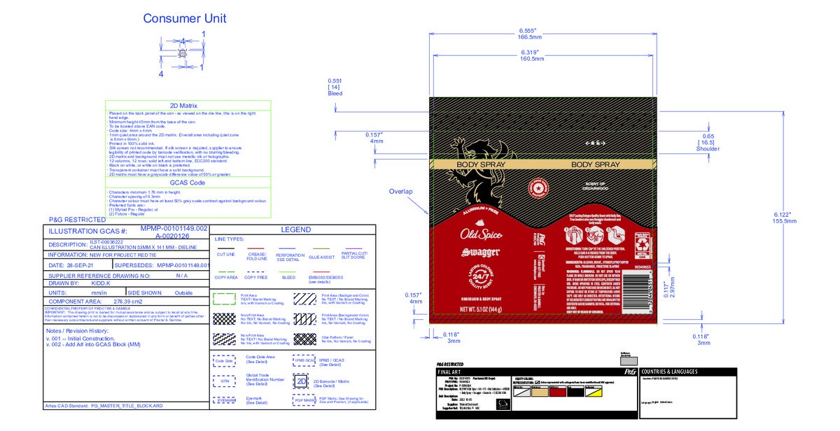 slide 4 of 8, Old Spice Men's Aluminum Free Deodorant Dry Body Spray, Swagger, 24/7 Odor Protection, 5.1oz, 5.1 oz