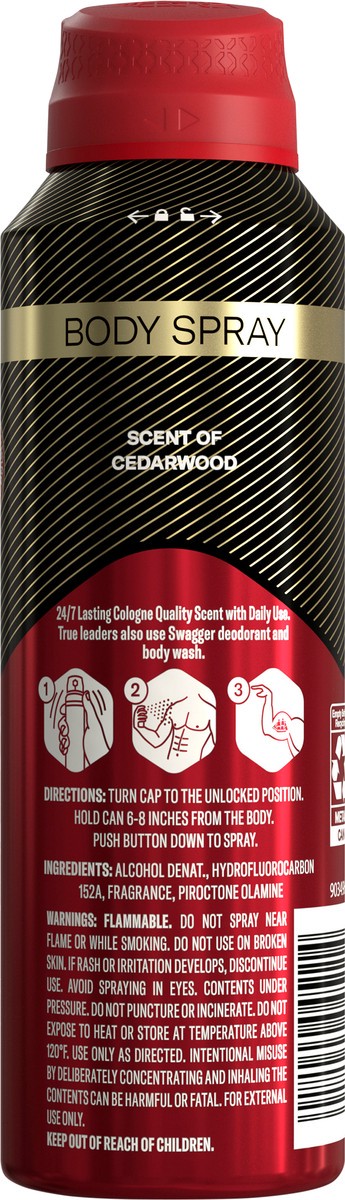 slide 7 of 8, Old Spice Men's Aluminum Free Deodorant Dry Body Spray, Swagger, 24/7 Odor Protection, 5.1oz, 5.1 oz