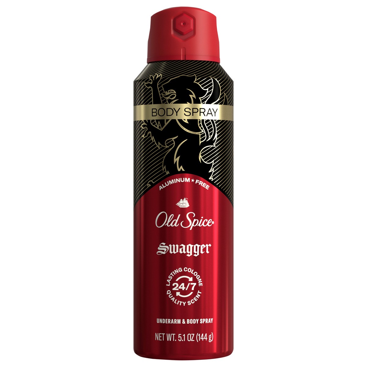 slide 2 of 8, Old Spice Men's Aluminum Free Deodorant Dry Body Spray, Swagger, 24/7 Odor Protection, 5.1oz, 5.1 oz