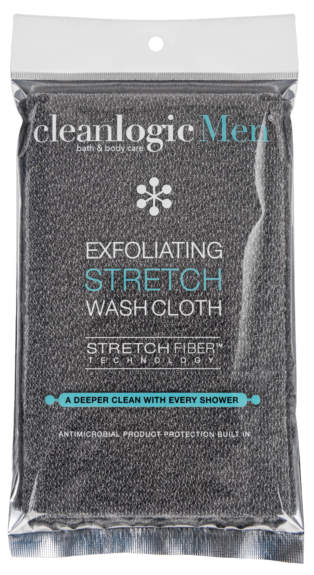 slide 1 of 1, cleanlogic Care Exfoliating Stretch Cloth Wash, 1 ct