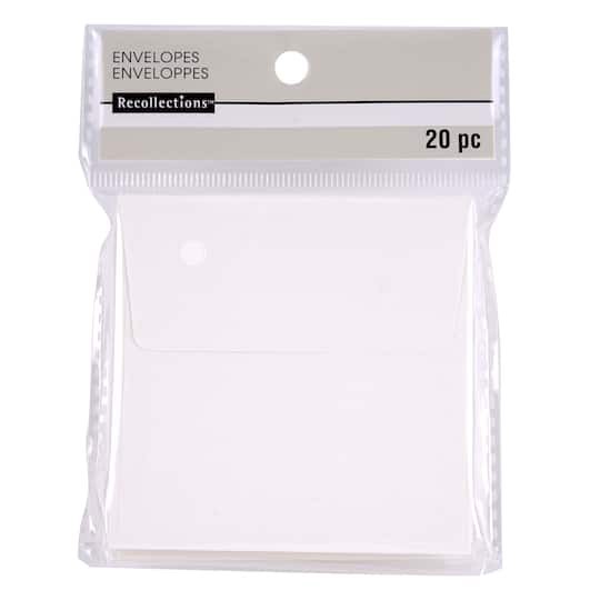 slide 1 of 5, Ivory Paper Envelopes By Recollections, 3.25" X 3.25", 3.25 in x 3.25 in