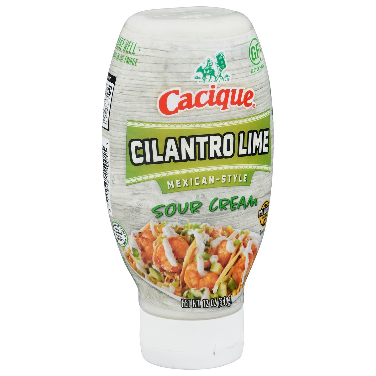 slide 7 of 9, Cacique Cilantro Lime Sour Cream, 12 oz