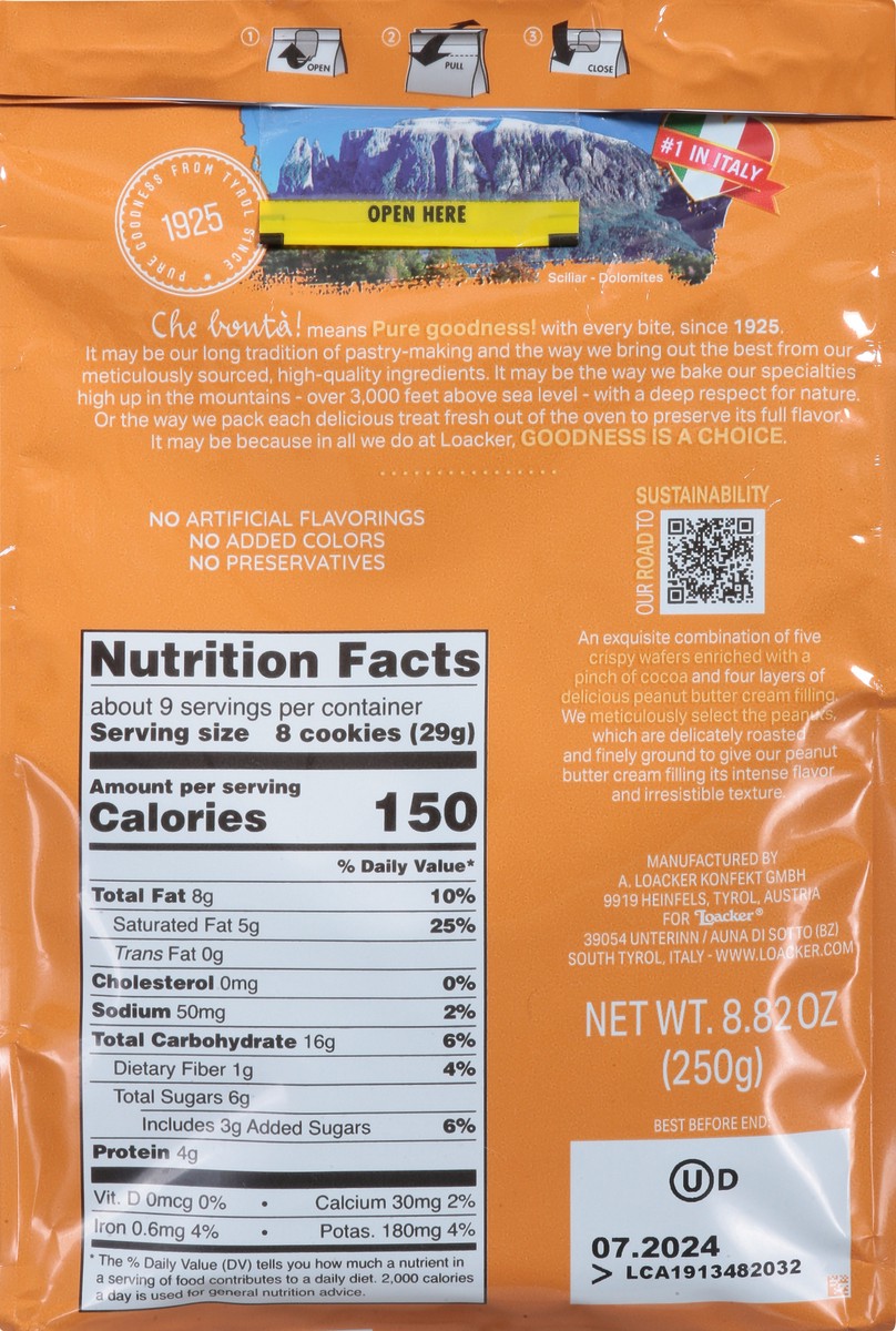 slide 11 of 15, Quadratini Peanut Butter Wafer Cookies Bite Size 8.82 oz, 8.82 oz