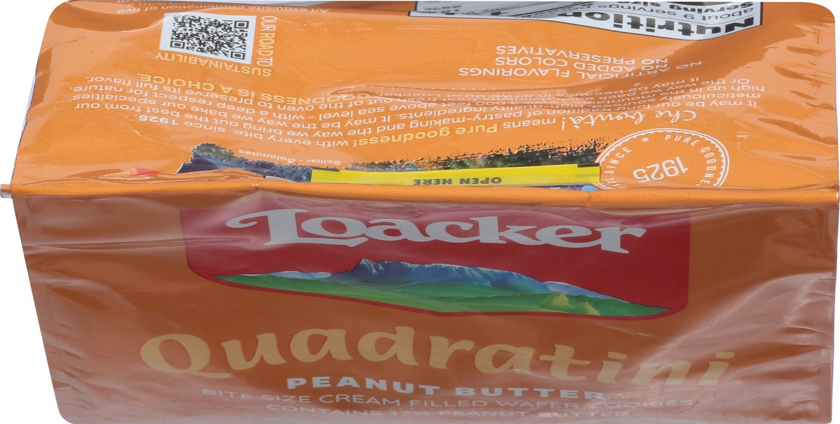 slide 4 of 15, Quadratini Peanut Butter Wafer Cookies Bite Size 8.82 oz, 8.82 oz