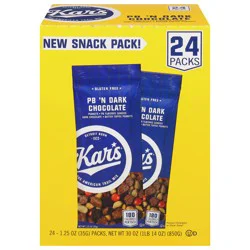 Kar's Gluten Free PB 'N Dark Chocolate Snack Pack - 24 x 1.25 oz Packs