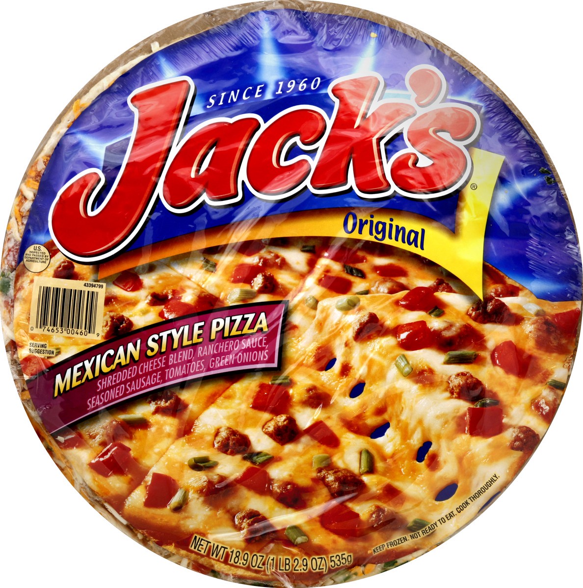 slide 5 of 6, Jack's Original Thin Crust Mexican Style Frozen Pizza, 17.7 oz