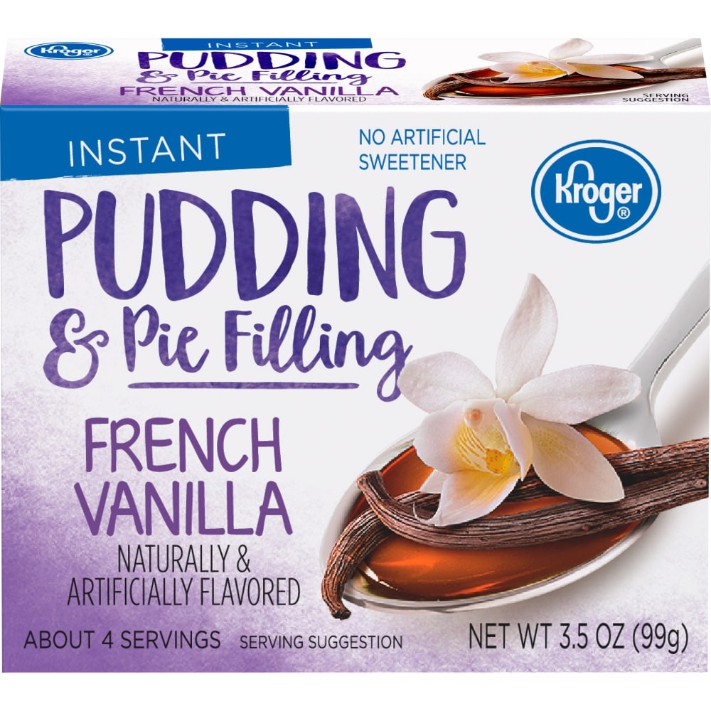 slide 1 of 1, Kroger Instant Pudding & Pie Filling - French Vanilla, 3.5 oz