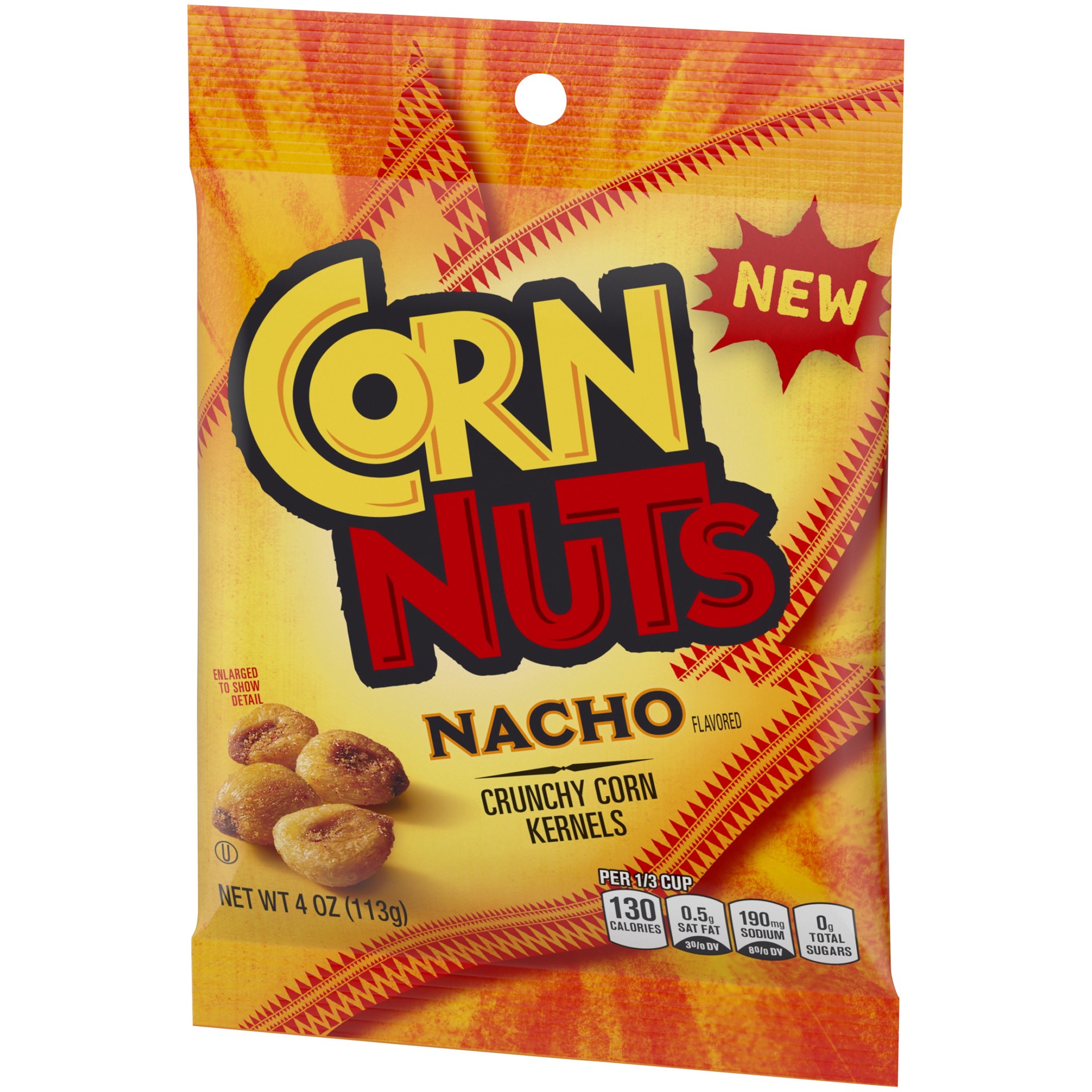 slide 2 of 5, CornNuts Nacho Crunchy Corn Kernels, 4 oz Pack, 4 oz