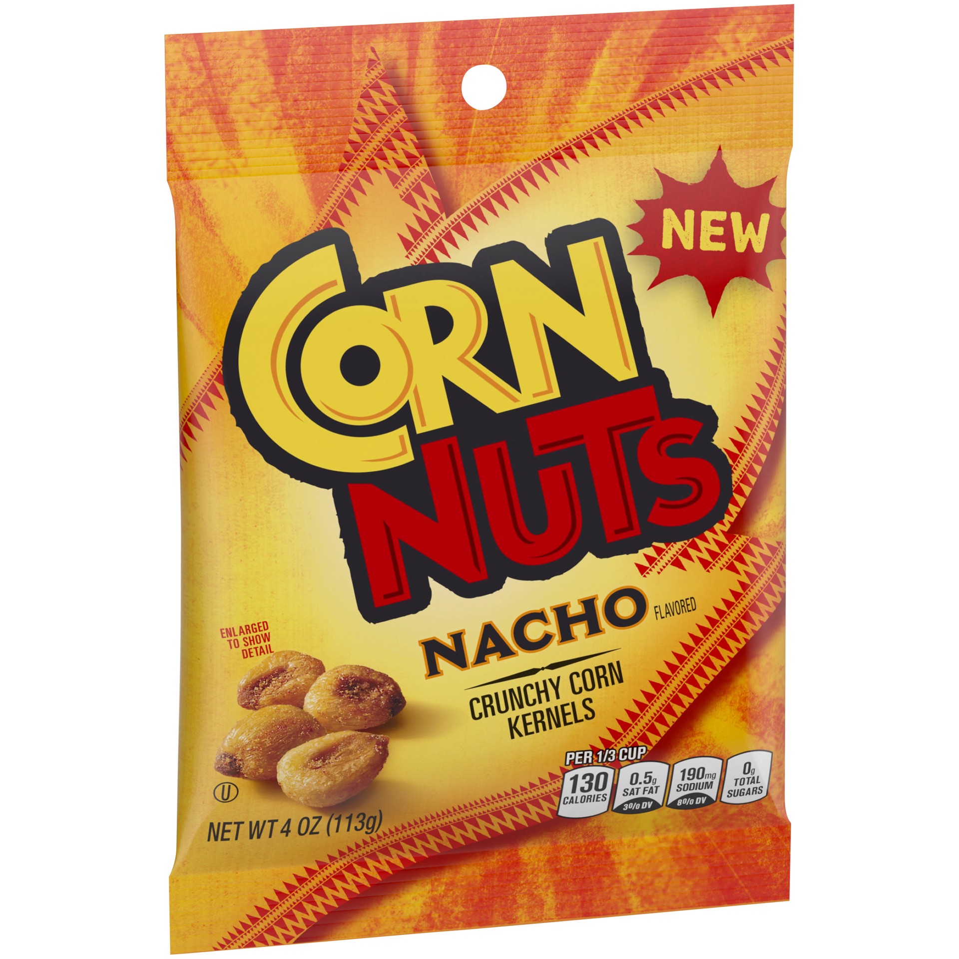 slide 5 of 5, CornNuts Nacho Crunchy Corn Kernels, 4 oz Pack, 4 oz