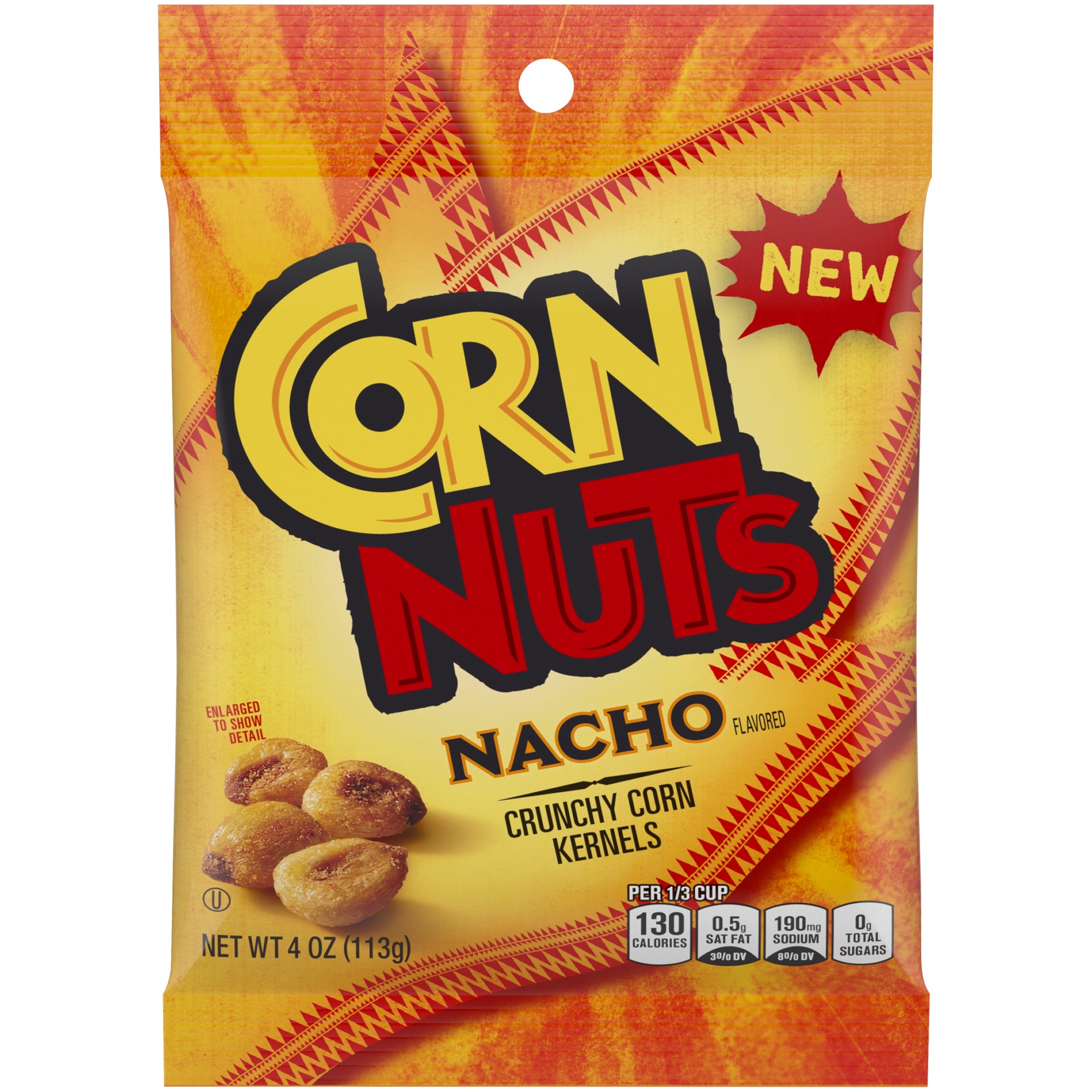 slide 1 of 5, CornNuts Nacho Crunchy Corn Kernels, 4 oz Pack, 4 oz