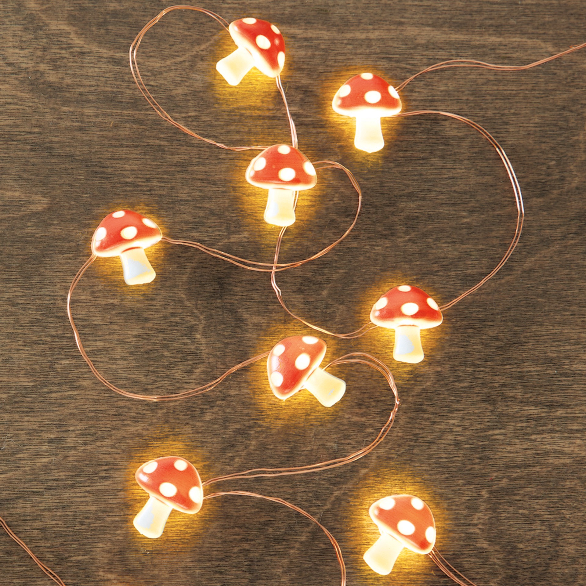 slide 2 of 4, 18ct. Warm White Led Mushroom Icon String Lights By Ashland, 18 ct