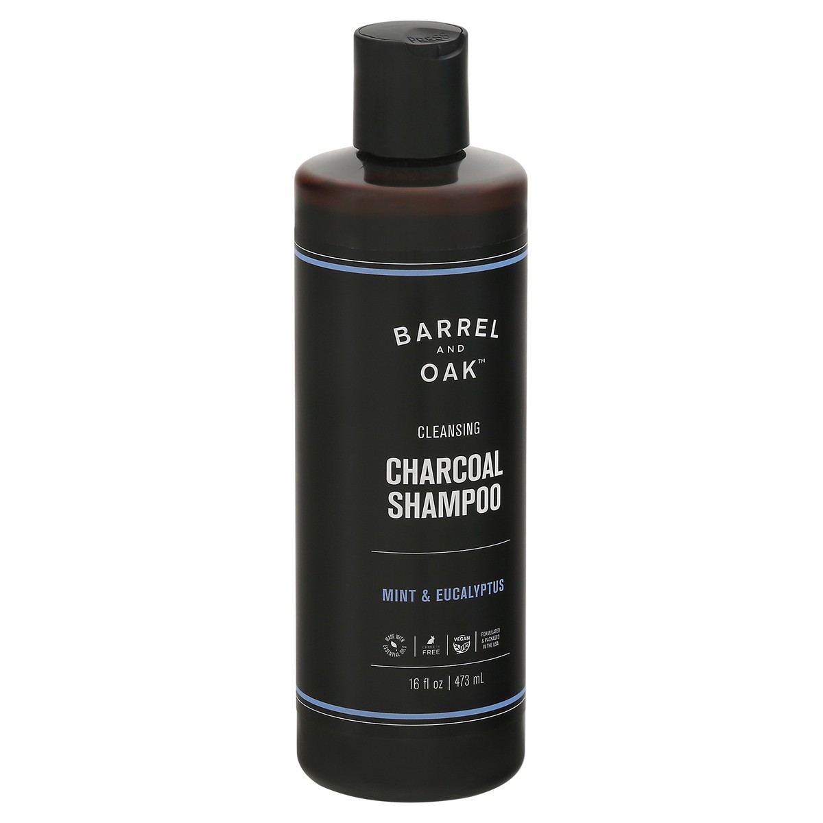 slide 2 of 9, Barrel and Oak Charcoal Cleansing Mint & Eucalyptus Shampoo 16 fl oz, 16 fl oz