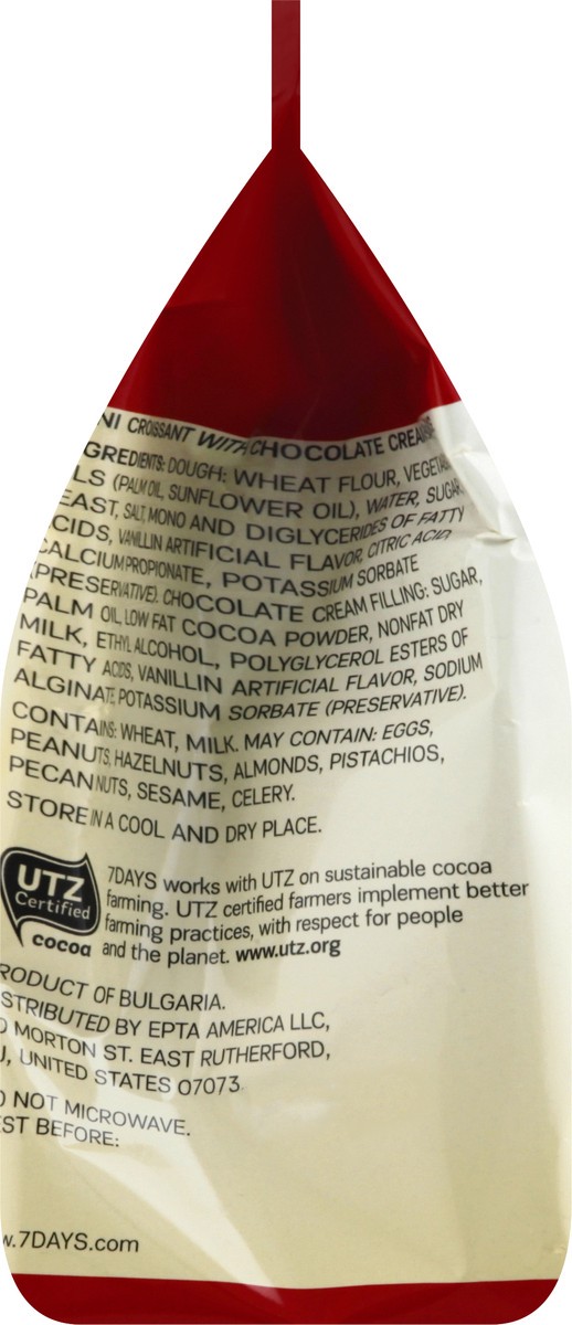 slide 11 of 13, 7DAYS Mini Chocolate Cream Filling Croissants 2.12 oz, 2.12 oz