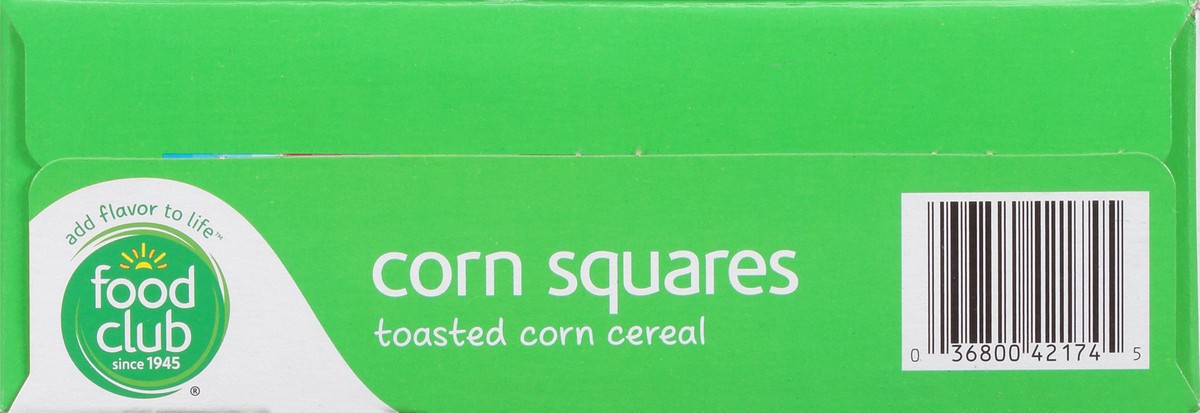 slide 9 of 14, Food Club Corn Squares Toasted Cereal 12 oz, 12 oz