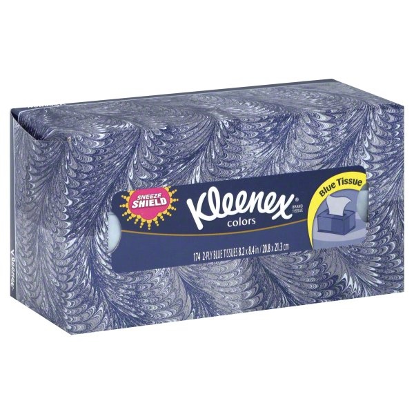 slide 1 of 1, Kleenex Facial Tissue Assorted Colors, 1 ct