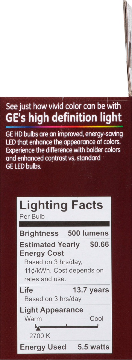 slide 7 of 9, GE Relax 5.5 Watts LED Soft White Light Bulbs 2 ea, 2 ct