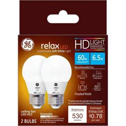 GE Relax 5.5 Watts LED Soft White Light Bulbs 2 ea