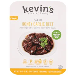 Kevin''s Natural Foods Paleo Honey Garlic Beef 16 oz