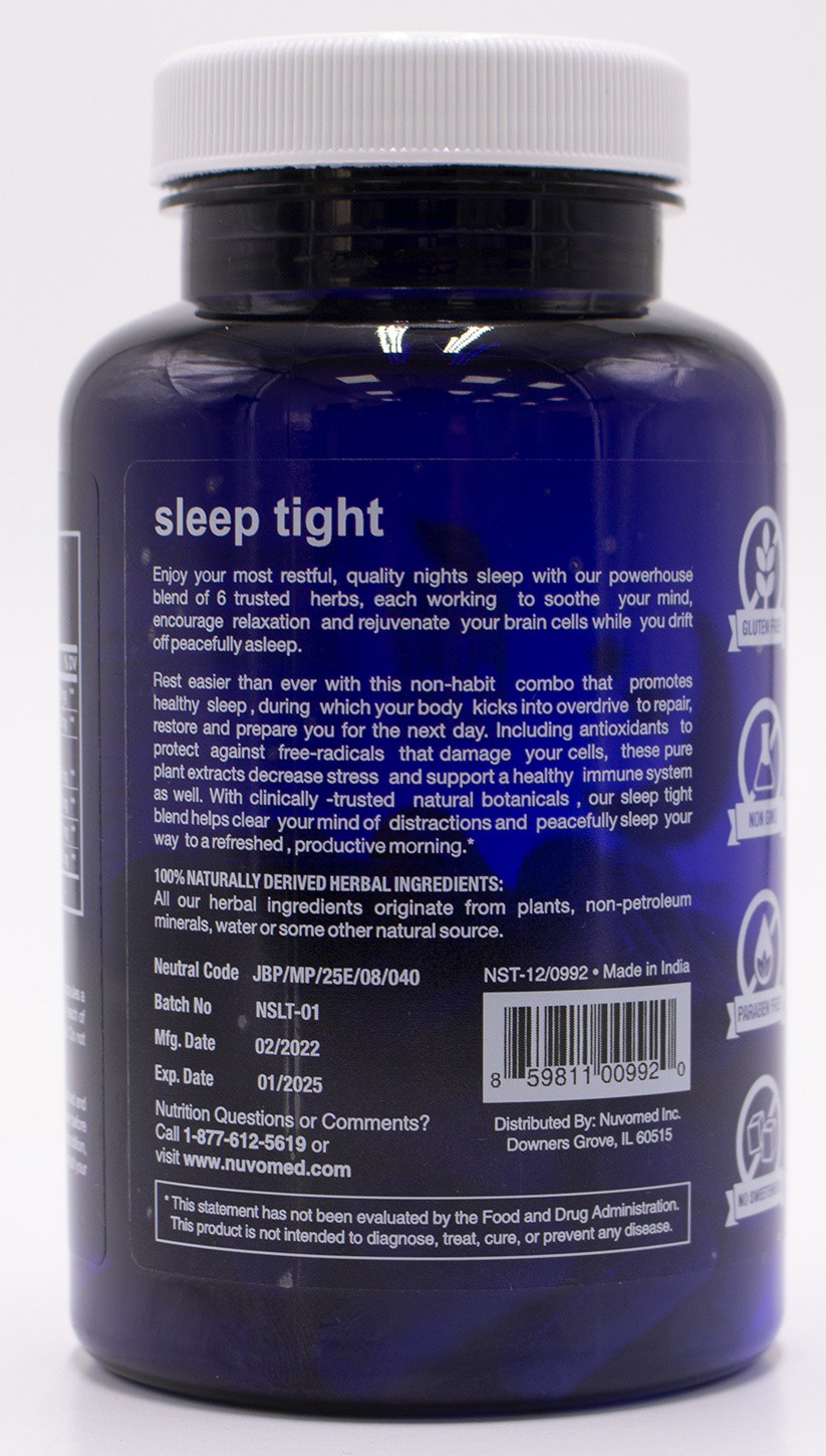 slide 2 of 2, NuvoMed Sleep Tight Capsules, 60 ct