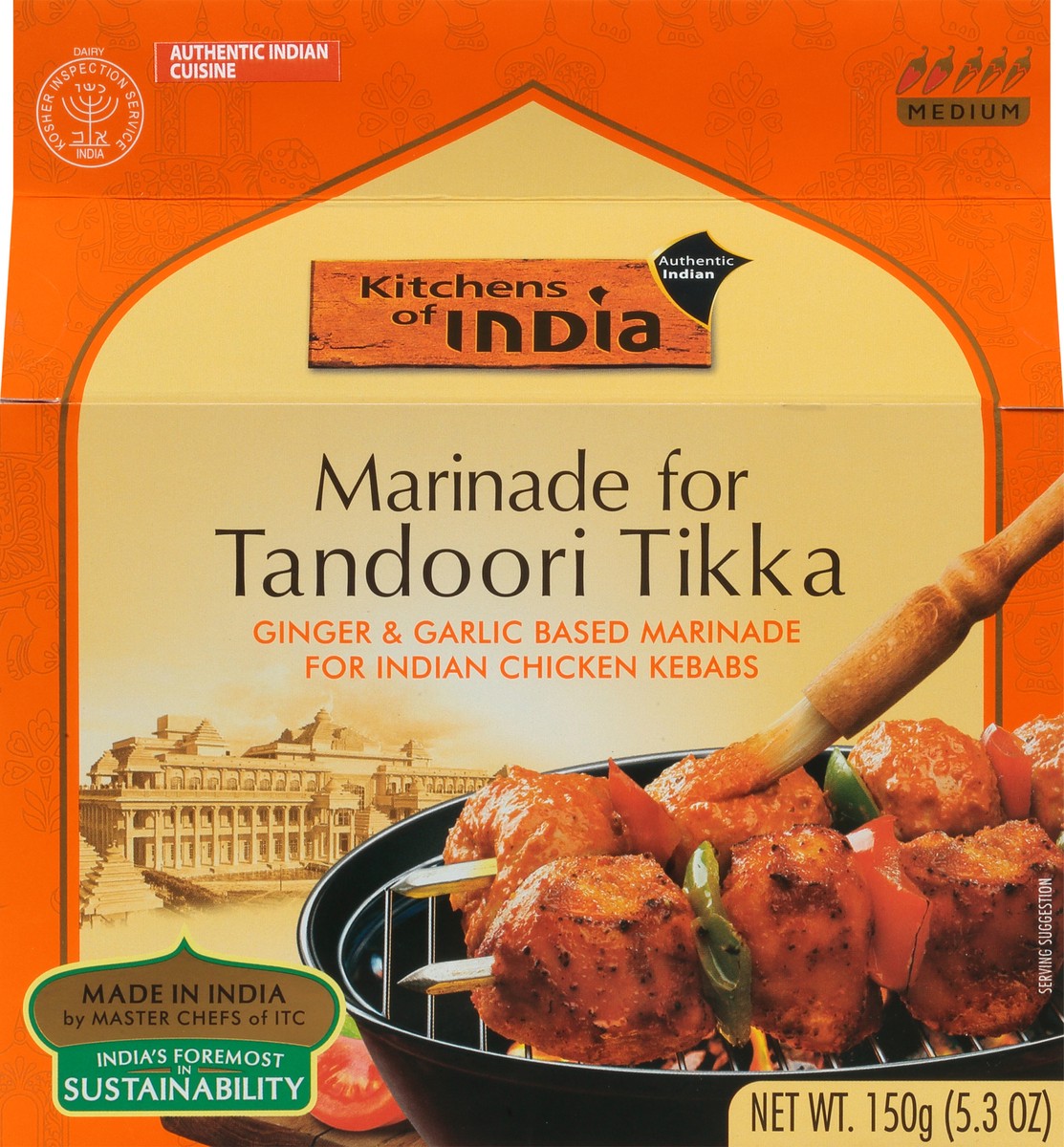 slide 12 of 14, Kitchens of India Medium Marinade for Tandoori Tikka 5.3 oz, 5.3 oz