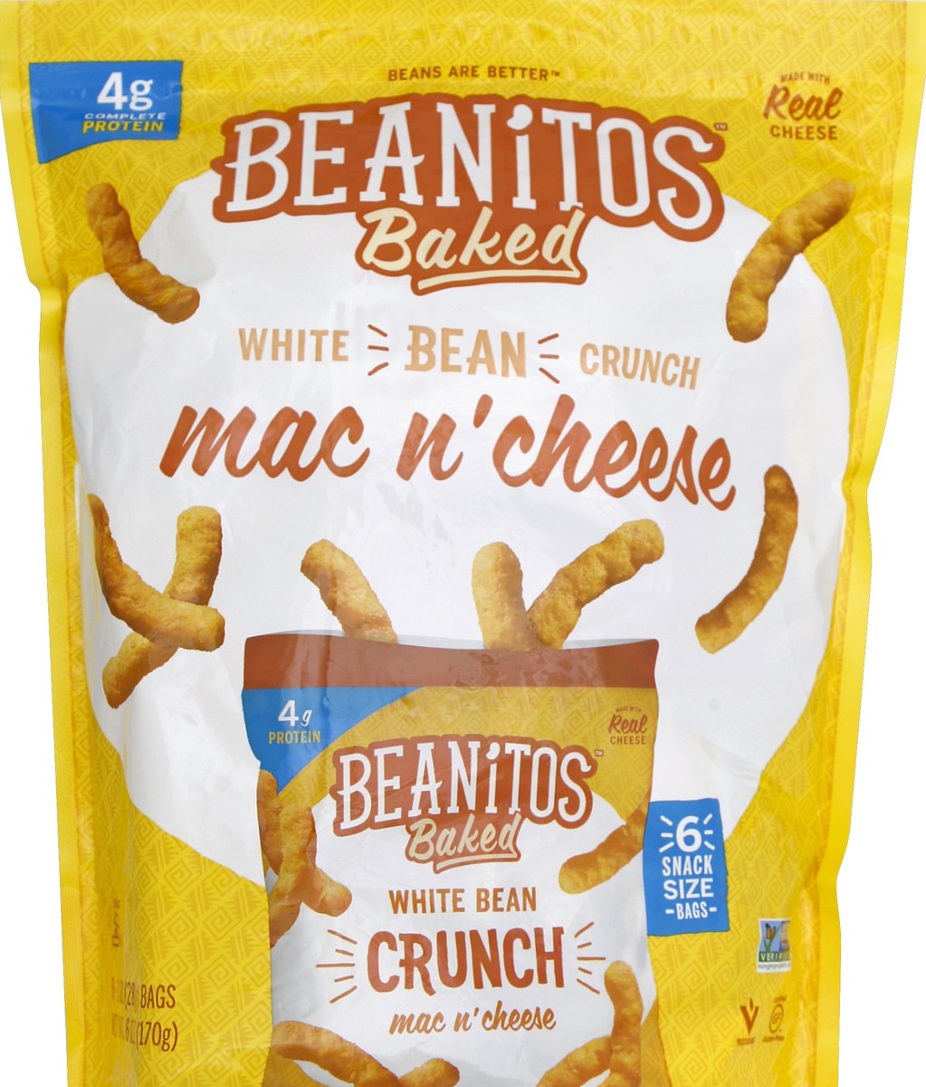 slide 2 of 2, Beanitos Mac And Cheese White Bean Puffs Multipack, 6 ct