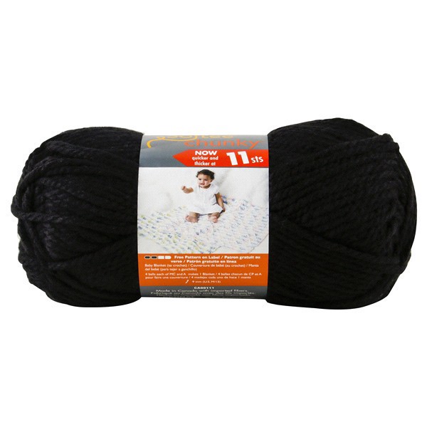 slide 4 of 13, Bernat Softee Chunky Yarn Black, 1 ct