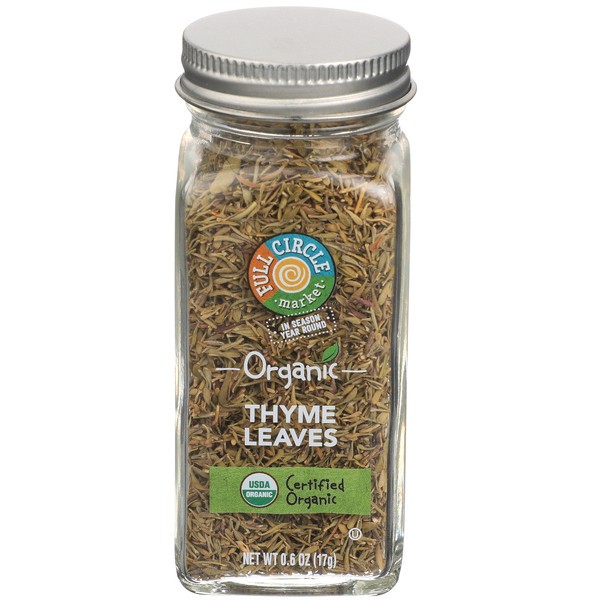 slide 1 of 6, Full Circle Market Thyme Leaves - 0.6 oz, 0.6 oz