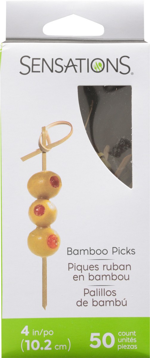 slide 8 of 11, Sensations Bamboo Picks 50 ea, 50 ct
