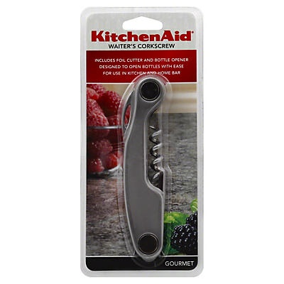 slide 1 of 1, KitchenAid Gourmet Waiters Corkscrew - Silver, 1 ct