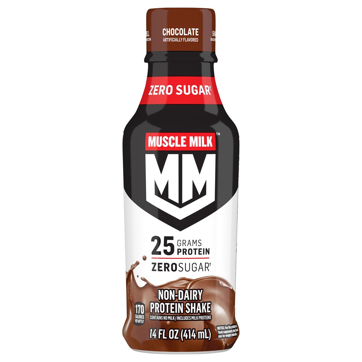 slide 1 of 2, Muscle Milk Protein Shake Chocolate, 14 fl oz