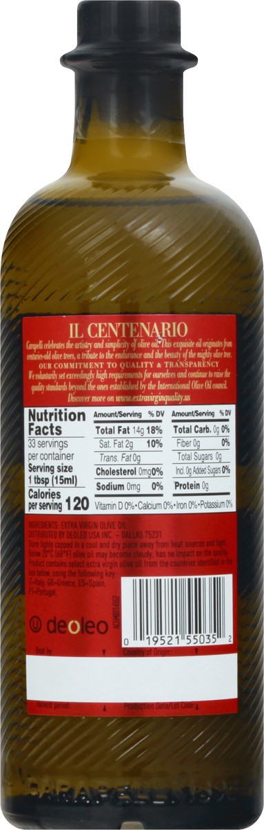 slide 3 of 13, Carapelli Il Centenario Evoo, 16.9 fl oz