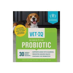 VetIQ Unflavored Digestive Probiotic Dog Supplements - 30 ct