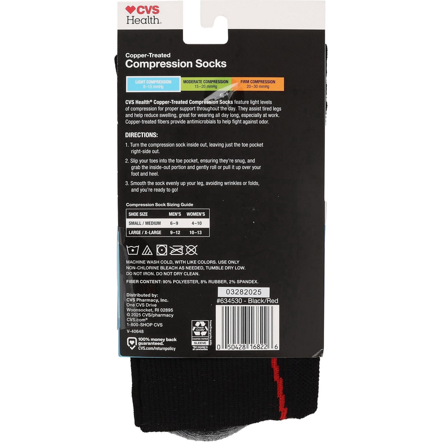 slide 2 of 3, CVS HEALTH Active Light Copper Compression Otc, 1 ct