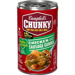 Campbell's Chunky Soup, Healthy Request Chicken and Sausage Gumbo, 18.8 oz Can