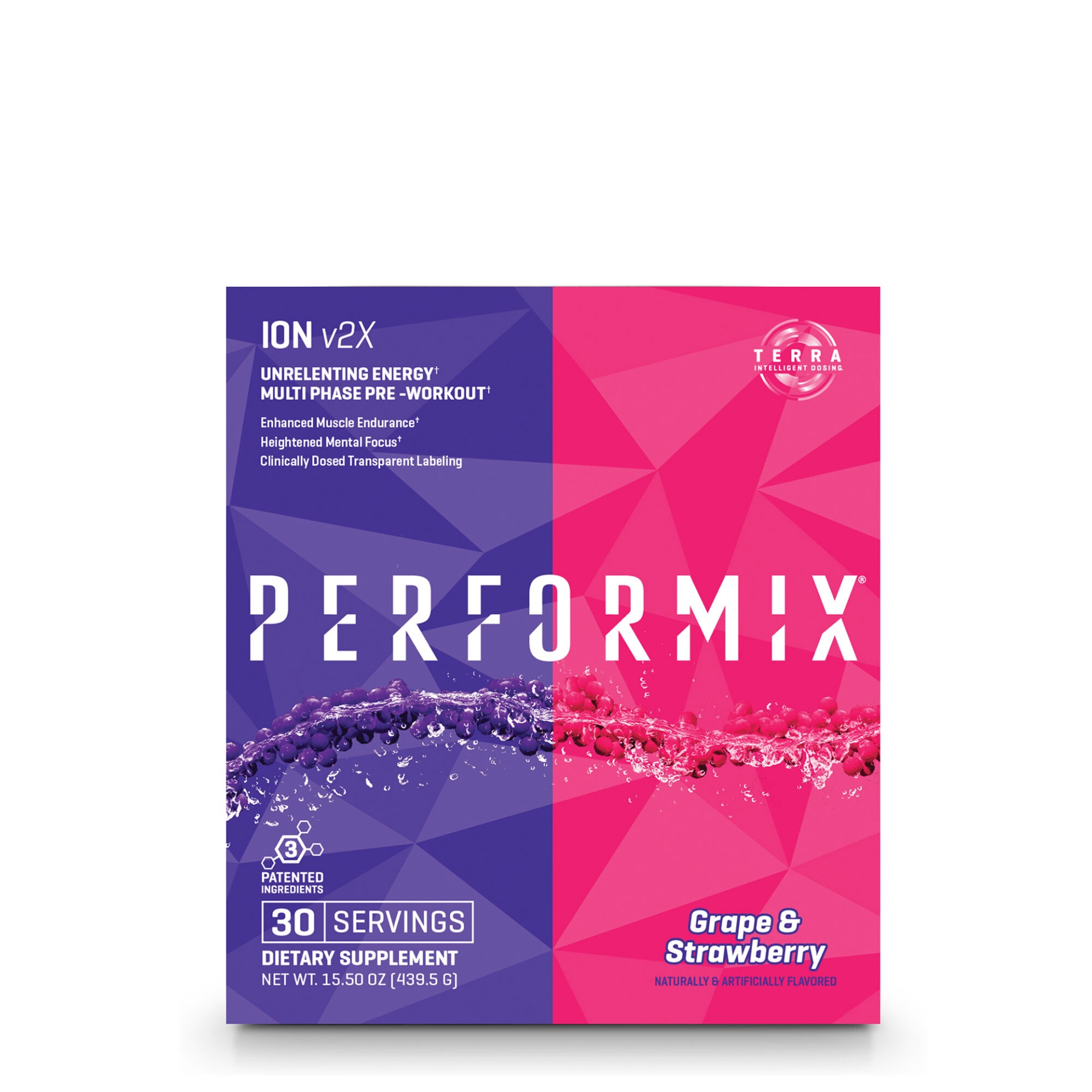 slide 1 of 1, Performix ION v2X - Grape and Strawberry, 1 ct