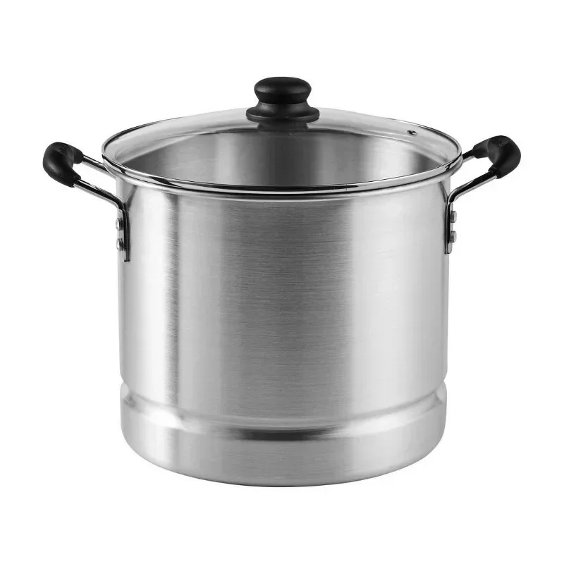 slide 1 of 8, IMUSA Steamer with Glass Lid, 32 qt