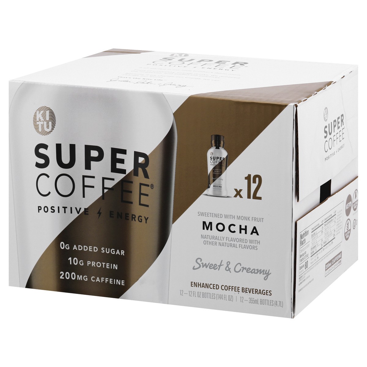 slide 2 of 13, Super Coffee Super Coffee Mocha Coffee - 12 oz, 12 oz