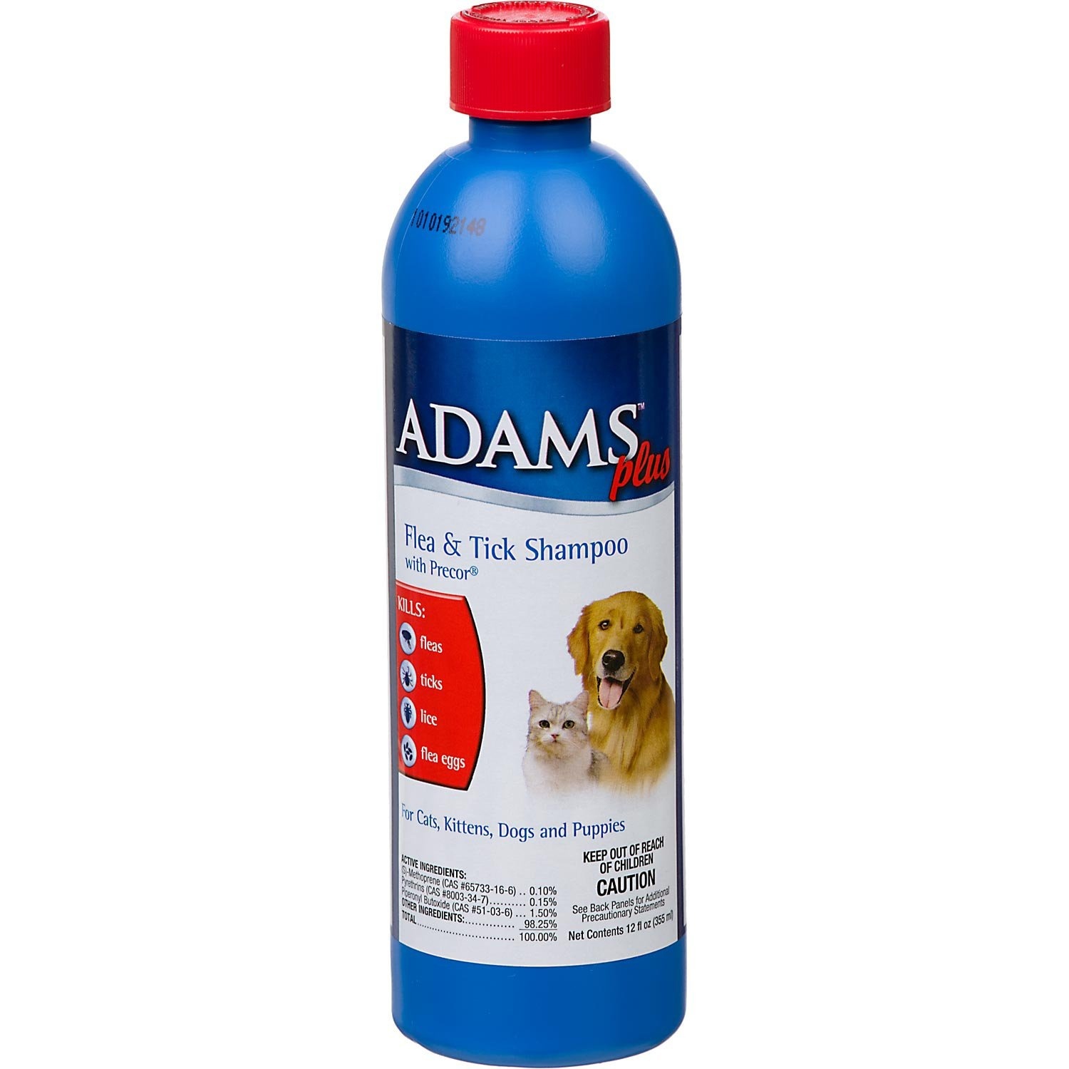slide 1 of 1, Adams Plus Flea & Tick Shampoo with Precor for Dogs and Cats, 12 fl oz