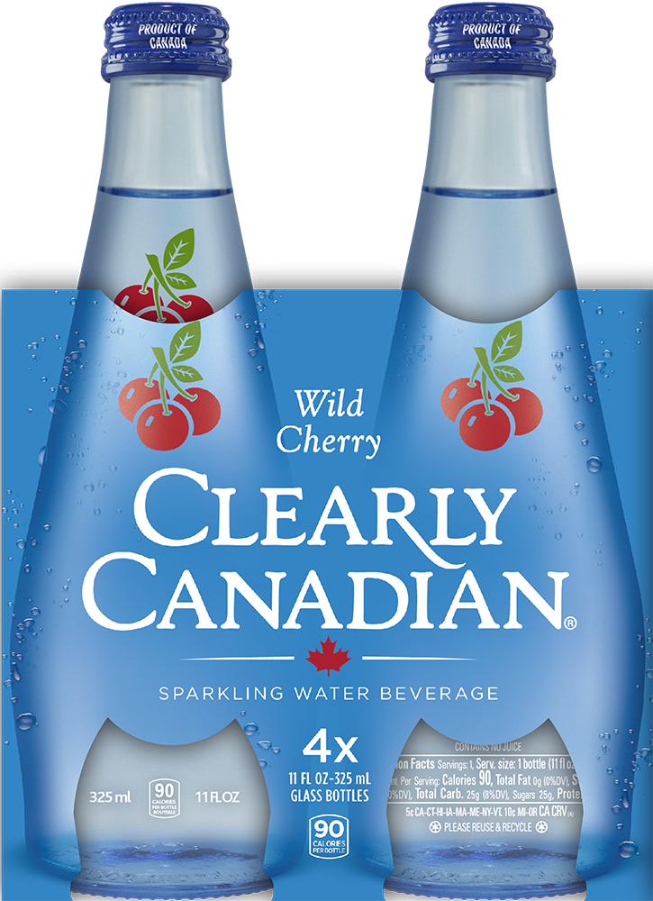 slide 2 of 2, Clearly Canadian Wild Cherry Sparkling Water - 4 ct; 44 fl oz, 4 ct; 11 oz
