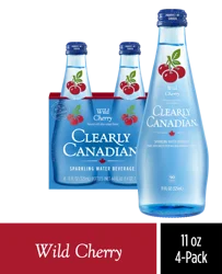 Clearly Canadian Wild Cherry Sparkling Water - 4 ct; 44 fl oz
