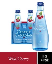 Clearly Canadian Wild Cherry Sparkling Water - 4 ct; 44 fl oz