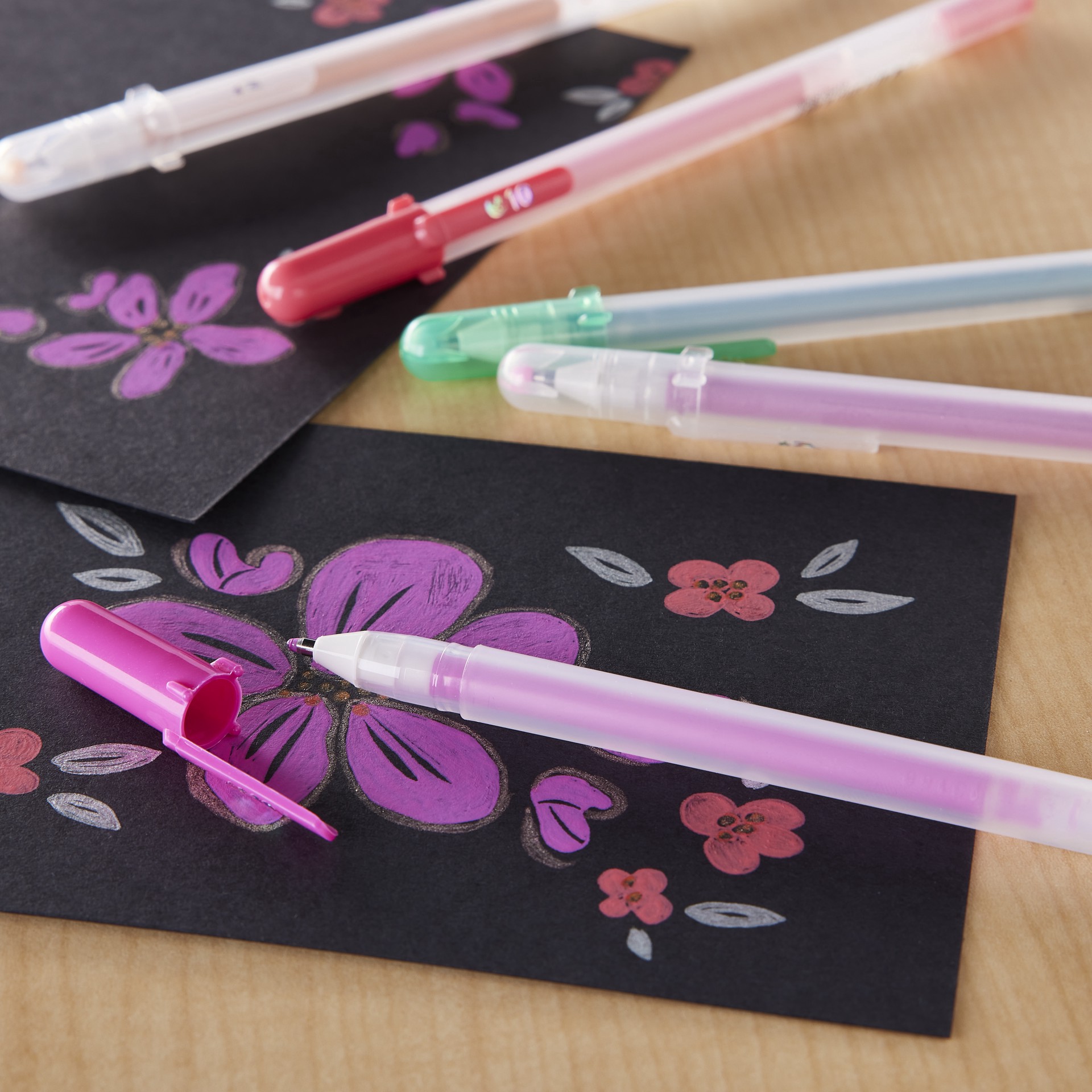 slide 2 of 2, Sakura Gelly Roll Moonlight 10 Bold Point Gel Pen, 1mm ball with a 0.5 mm line