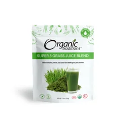 Organic Traditions Superfood Super 5 Grass Juice Blend